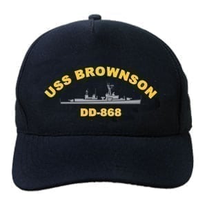 DD 868 USS Brownson Embroidered Hat