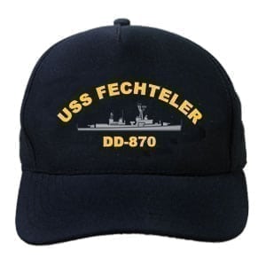 DD 870 USS Fechteler Embroidered Hat