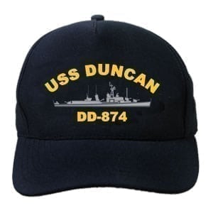 DD 874 USS Duncan Embroidered Hat