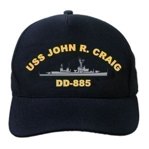DD 885 USS John R Craig Embroidered Hat