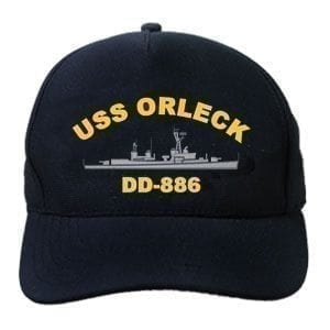 DD 886 USS Orleck Embroidered Hat