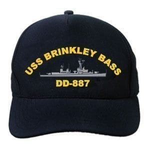 DD 887 USS Brinkley Bass Embroidered Hat