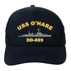 DD 889 USS O'Hare Embroidered Hat