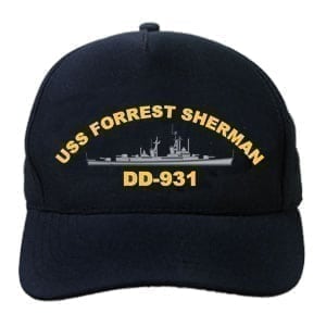 DD 931 USS Forrest Sherman Embroidered Hat