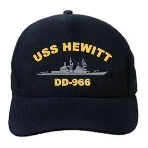 DD 966 USS Hewitt Embroidered Hat
