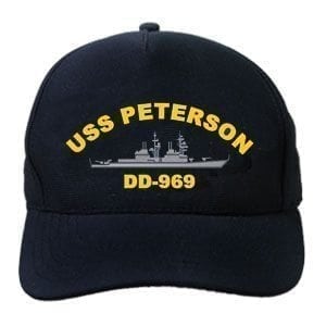 DD 969 USS Peterson Embroidered Hat