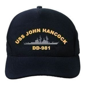 DD 981 USS John Hancock Embroidered Hat
