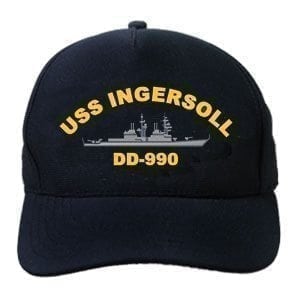 DD 990 USS Ingersoll Embroidered Hat