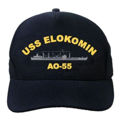 AO 55 USS Elokomin Embroidered Hat