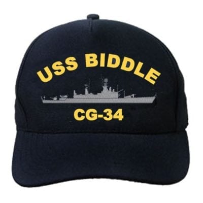 CG 34 USS Biddle Embroidered Hat