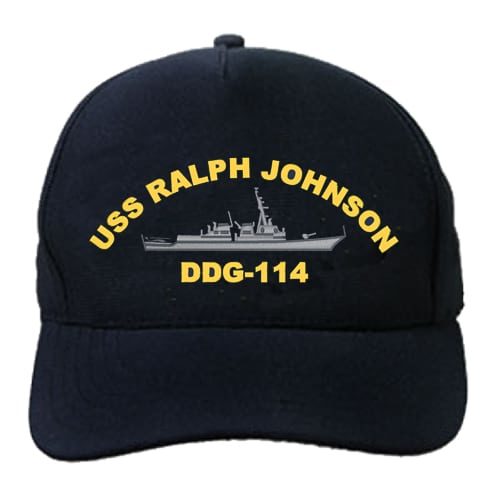 DDG 114 USS Ralph Johnson Embroidered Hat