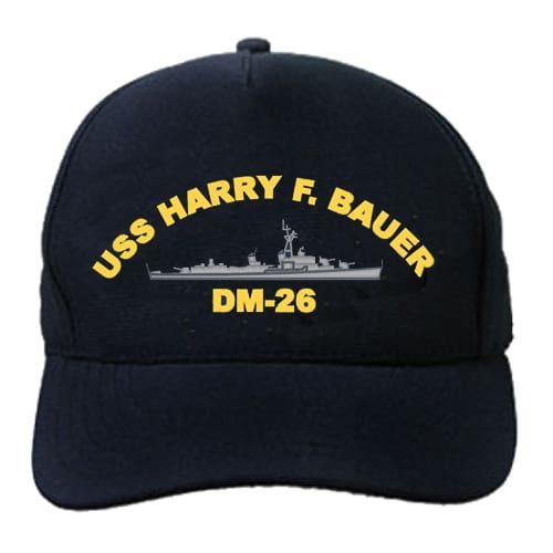 DM 26 USS Harry F Bauer Embroidered Hat