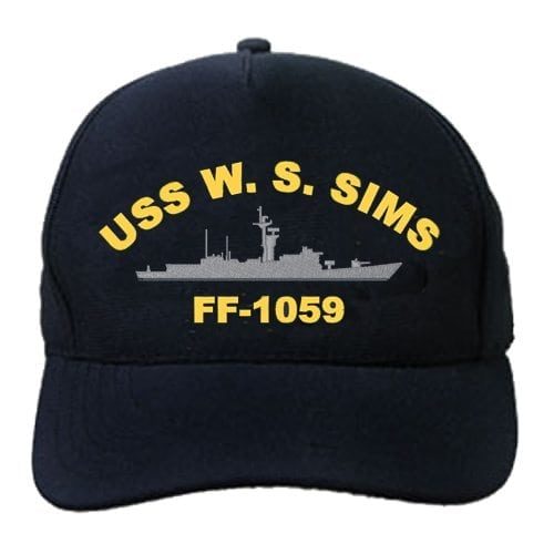 FF 1059 USS W S Sims Embroidered Hat