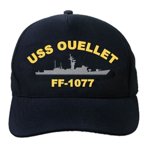 FF 1077 USS Ouellet Embroidered Hat