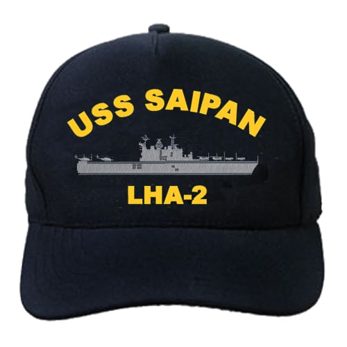 USS SAIPAN LHA-2 :E1 USN CAP/JACKET PATCH 