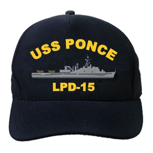 LPD 15 USS Ponce Embroidered Hat