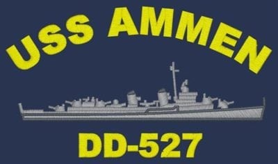 DD 527 USS Ammen Embroidered Polo Shirt