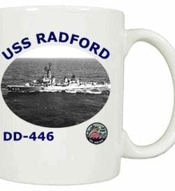 DD 446 USS Radford Coffee Mug