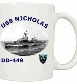 DD 449 USS Nicholas Coffee Mug