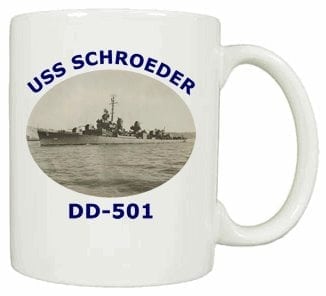 DD 501 USS Schroeder Coffee Mug