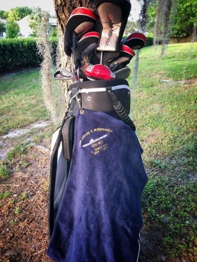 Embroidered Navy Ship Or Submarine Golf Towel