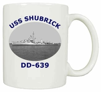 DD 639 USS Shubrick Coffee Mug