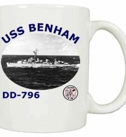 DD 796 USS Benham Coffee Mug