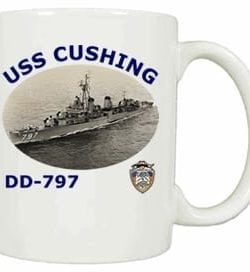 DD 797 USS Cushing Coffee Mug