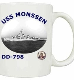 DD 798 USS Monssen Coffee Mug