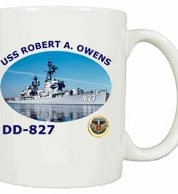 DD 827 USS Robert A Owens Coffee Mug