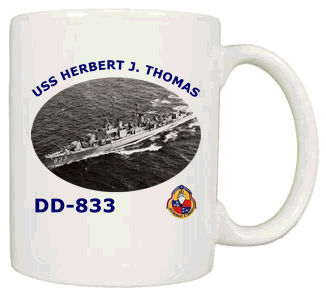 DD 833 USS Herbert J Thomas Coffee Mug