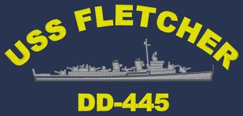 USS Fletcher DD-445 HAT LAPEL PIN UP MADE IN US NAVY VETERAN GIFT DESTROYER 