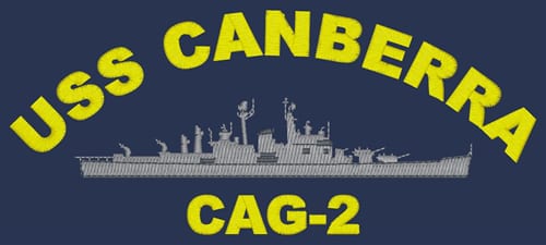 5" NAVY USS CANBERRA CAG-2 EMBROIDERED PATCH