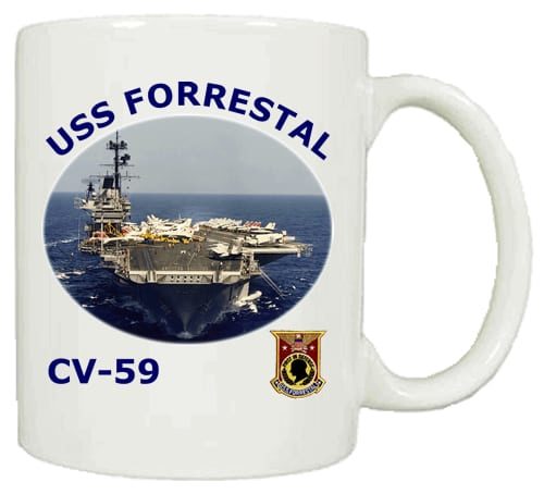 CV 59 USS Forrestal Coffee Mug