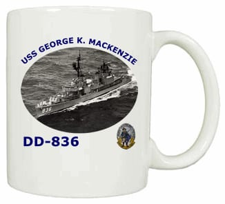 DD 836 USS George K MacKenzie Coffee Mug