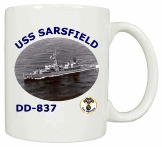 DD 837 USS Sarsfield Coffee Mug