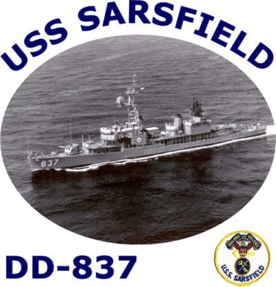 DD 837 USS Sarsfield