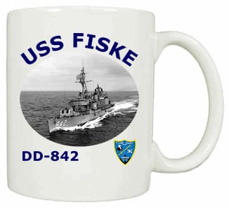 DD 842 USS Fiske Coffee Mug