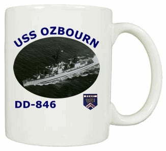 DD 846 USS Ozbourn Coffee Mug