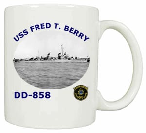 DD 858 USS Fred T Berry Coffee Mug