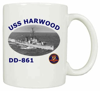 DD 861 USS Harwood Coffee Mug