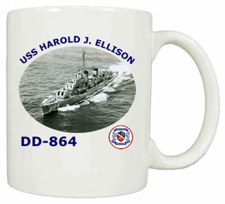 DD 864 USS Harold J Ellison Coffee Mug