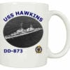 DD 873 USS Hawkins Coffee Mug