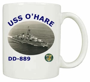 DD 889 USS O Hare Coffee Mug