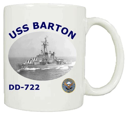 DD 722 USS Barton Coffee Mug