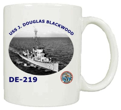 DE 219 USS J Douglas Blackwood Coffee Mug