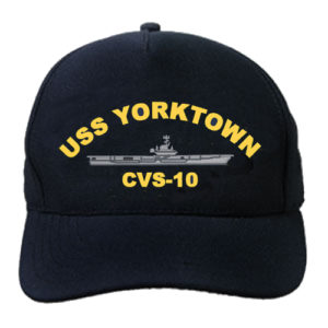 Cvs 10 Uss Yorktown Embroidered Hat