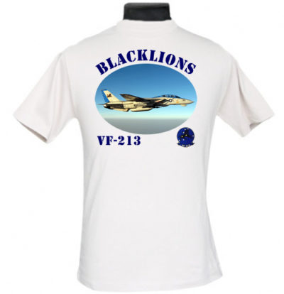 VF 213 Blacklions Air Squadron Tomcat T Shirt