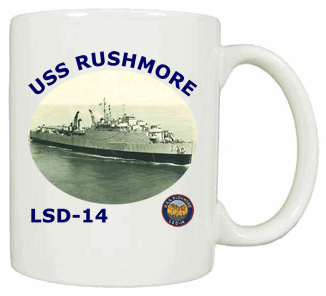 LSD 14 USS Rushmore Coffee Mug