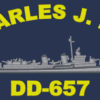 DD 657 USS Charles J Badger